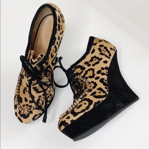L.A.M.B Leopard Wedges 🐆